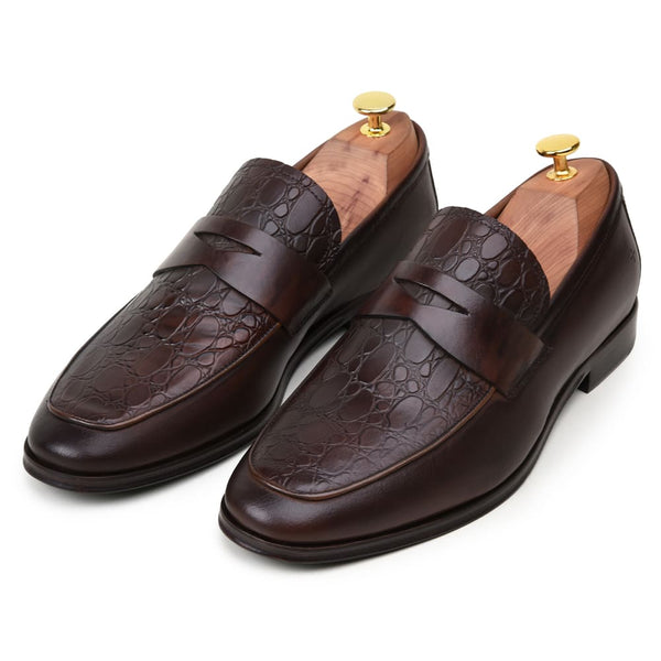 SAPATO SOCIAL MASCULINO MOCASSIM CNS+ JOSEPH 01 CONHAQUE