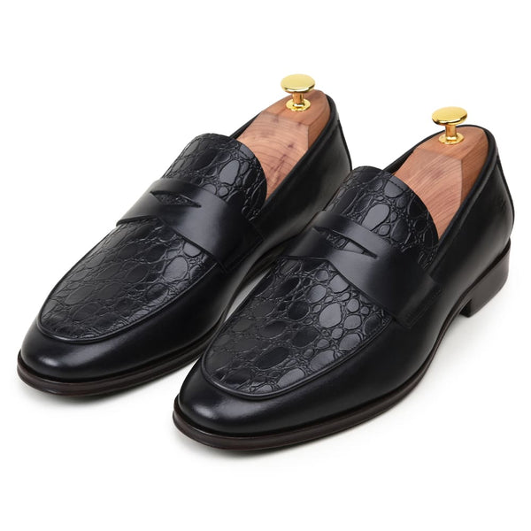 SAPATO SOCIAL MASCULINO MOCASSIM CNS+ JOSEPH 01 PRETO