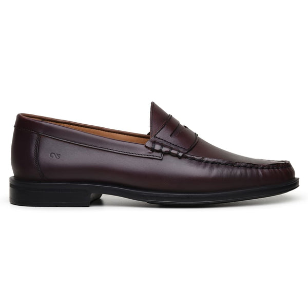 SAPATO SOCIAL MASCULINO MOCASSIM CNS LUTON 01 BURGUNDY