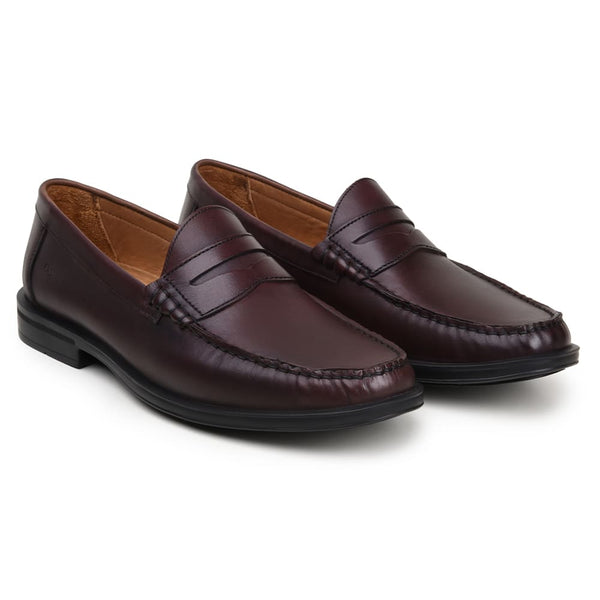 SAPATO SOCIAL MASCULINO MOCASSIM CNS LUTON 01 BURGUNDY