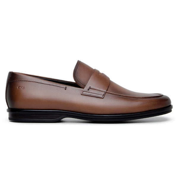 SAPATO SOCIAL MASCULINO MOCASSIM CNS VOSS I WHISKY