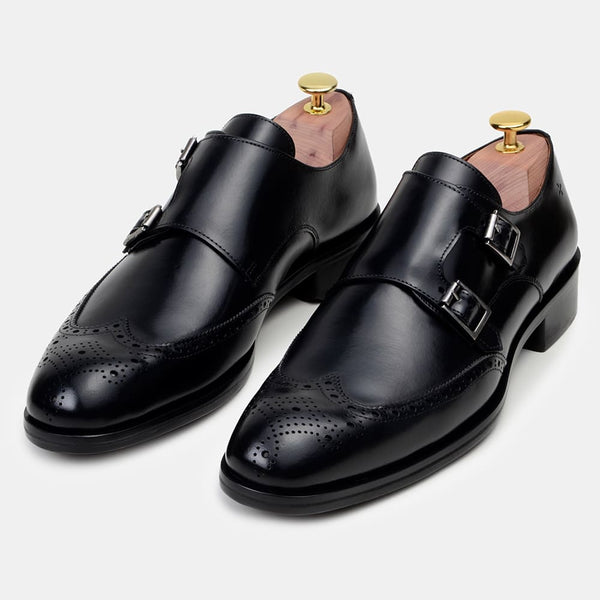 Sapato Social Masculino Monk Strap CNS+ Holl PRETO