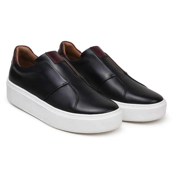 TÊNIS CASUAL MASCULINO CNS 409031 PRETO E VERMELHO
