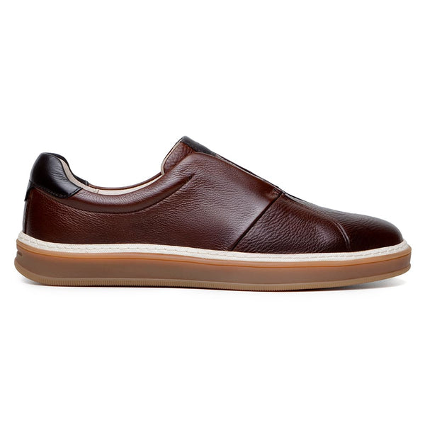 TÊNIS CASUAL MASCULINO CNS LOREN II WHISKY E CAFÉ