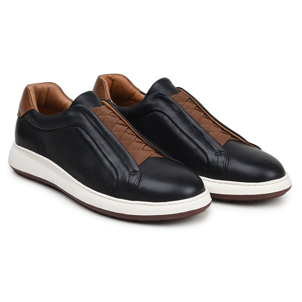 TÊNIS CASUAL MASCULINO CNS WOR 01 PRETO E CONHAQUE