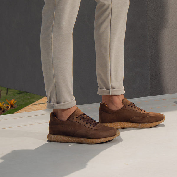 TÊNIS CASUAL MASCULINO CNS VELAR 01 MARROM